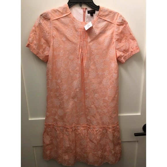 Coach Embroidered Floral Dress in Peach Size 4 - Picture 8 of 8